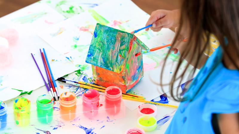 DIY Crafts Apprenticeship clay, wood and paint for Grades K-2