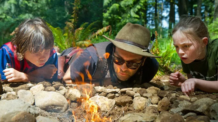Trackers teaching wilderness skills