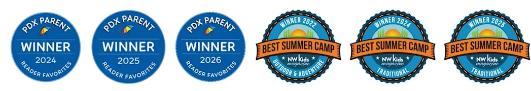 Awards and badges for Trackers Camps
